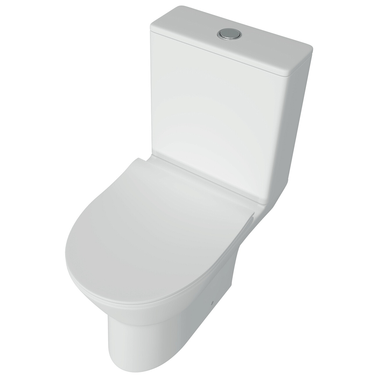 Унитаз-компакт безободковый с микролифтом белый Creto Cer C4 1803-Cer-C4NP - изображение 6