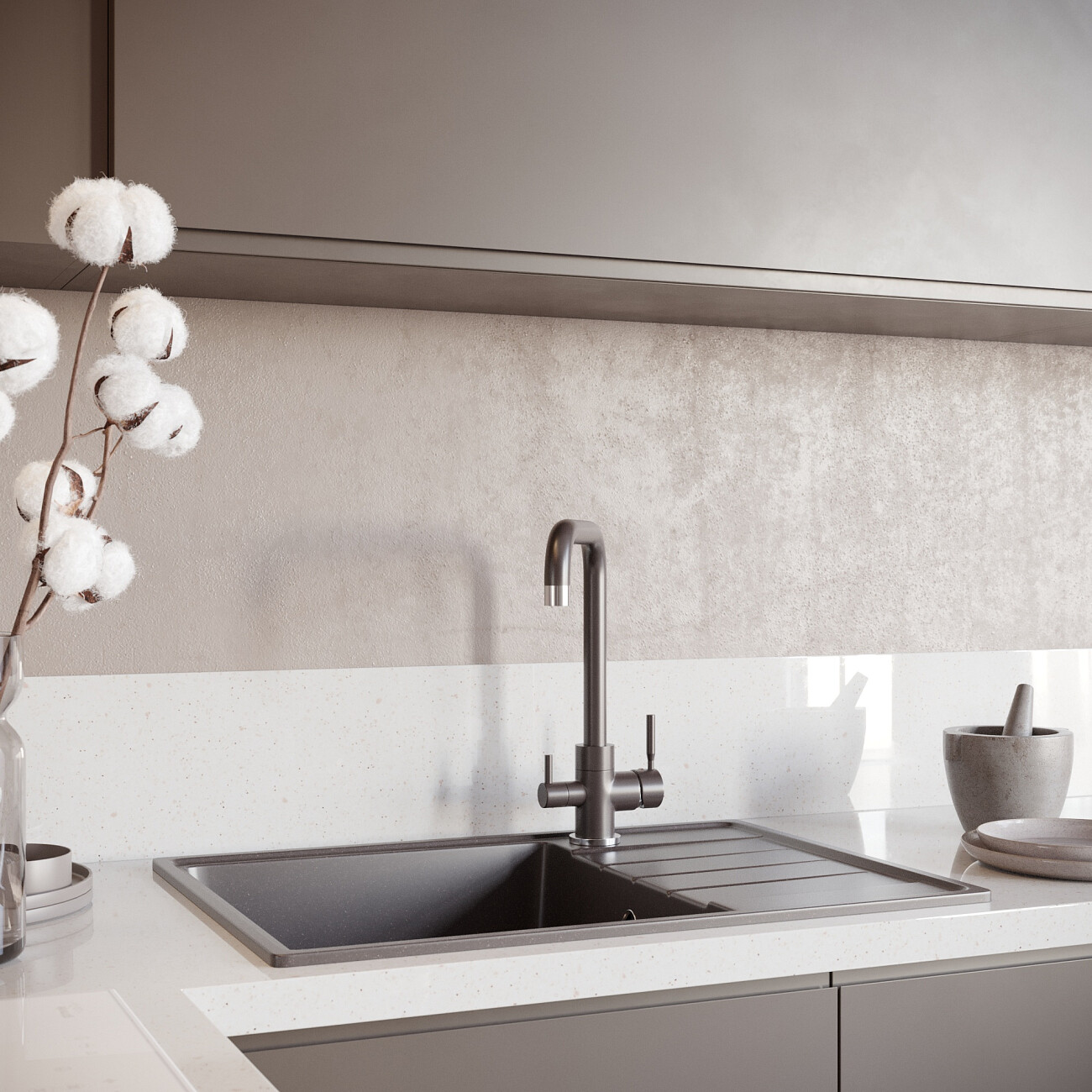 Мойка кухонная трюфель Domaci "Солерно" DP 700-06 - изображение 3