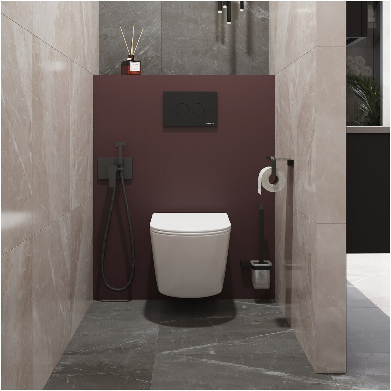 Унитаз подвесной безободковый белый глянцевый Stworki "Левангер" S07401WH - изображение 7