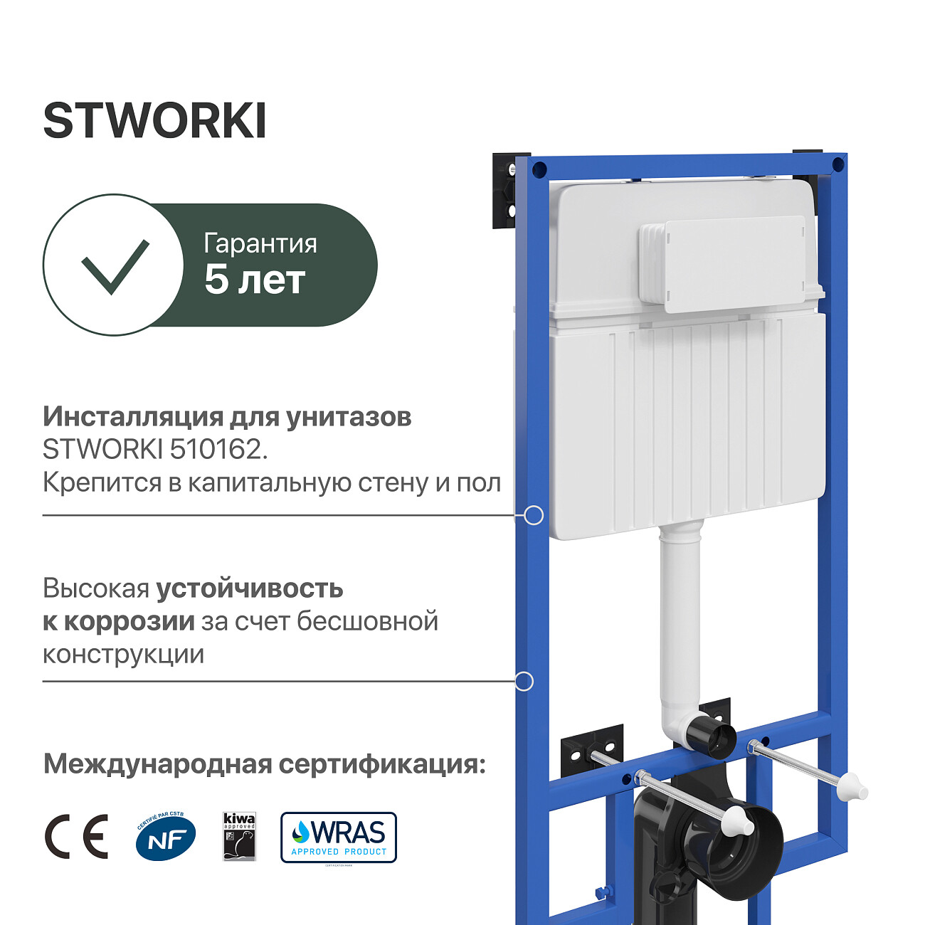 Система инсталляции для унитазов Stworki 510162 - изображение 5