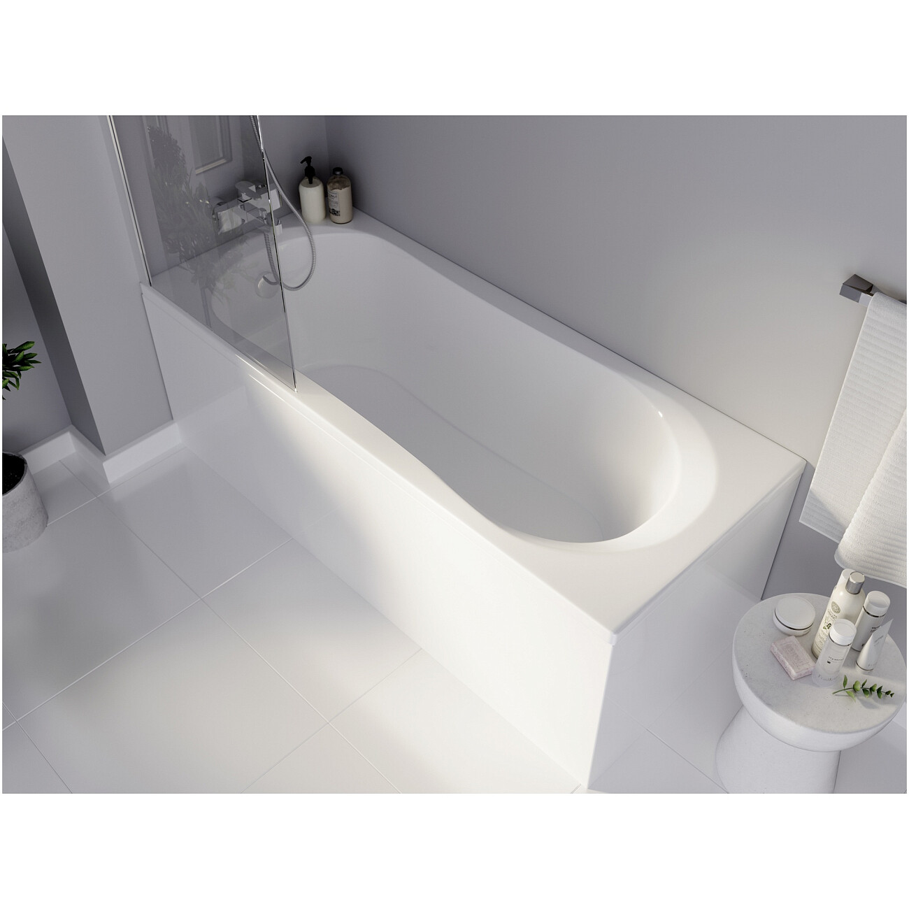 Ванна акриловая 170х70 см белая Creto Liona 30-17070 - изображение 3