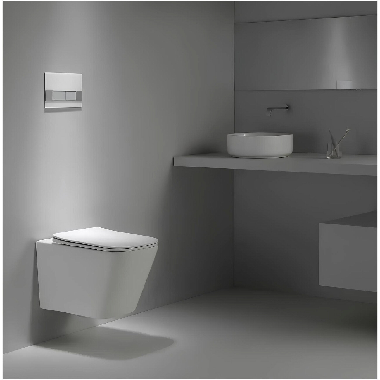 Унитаз подвесной безободковый белый матовый Cerutti SPA Maiella Aria MW CT9164 - изображение 11