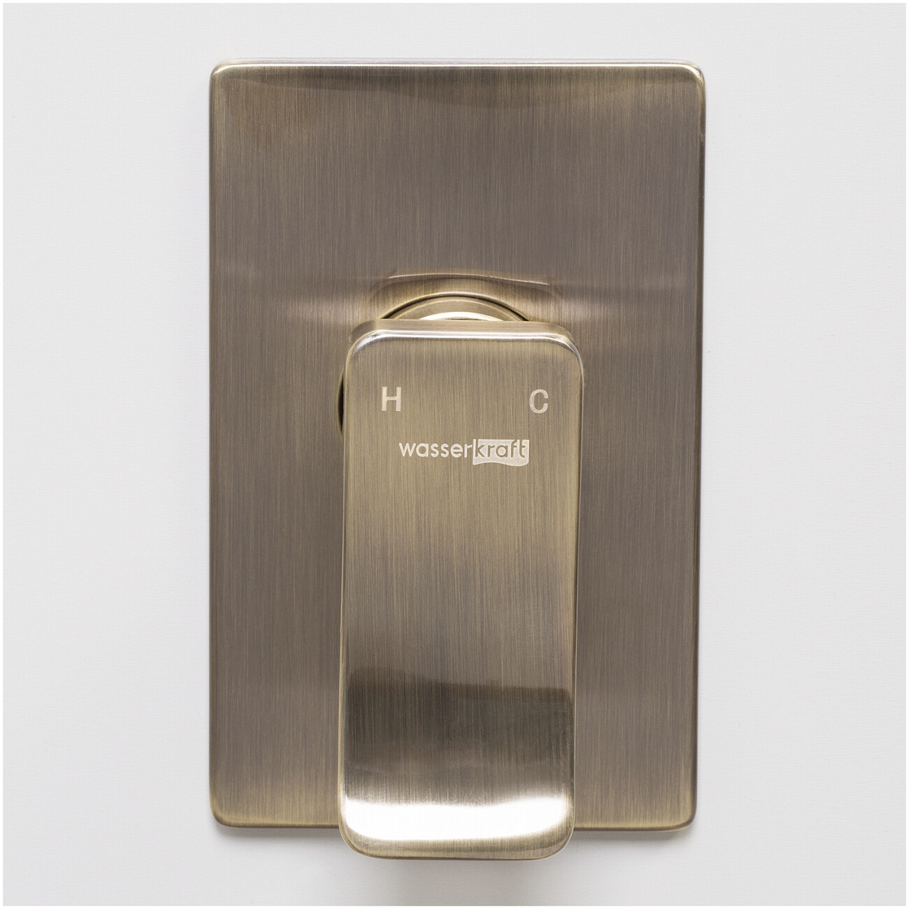 Смеситель для душа встраиваемый из латуни светлая бронза Wasserkraft 1651 - изображение 4