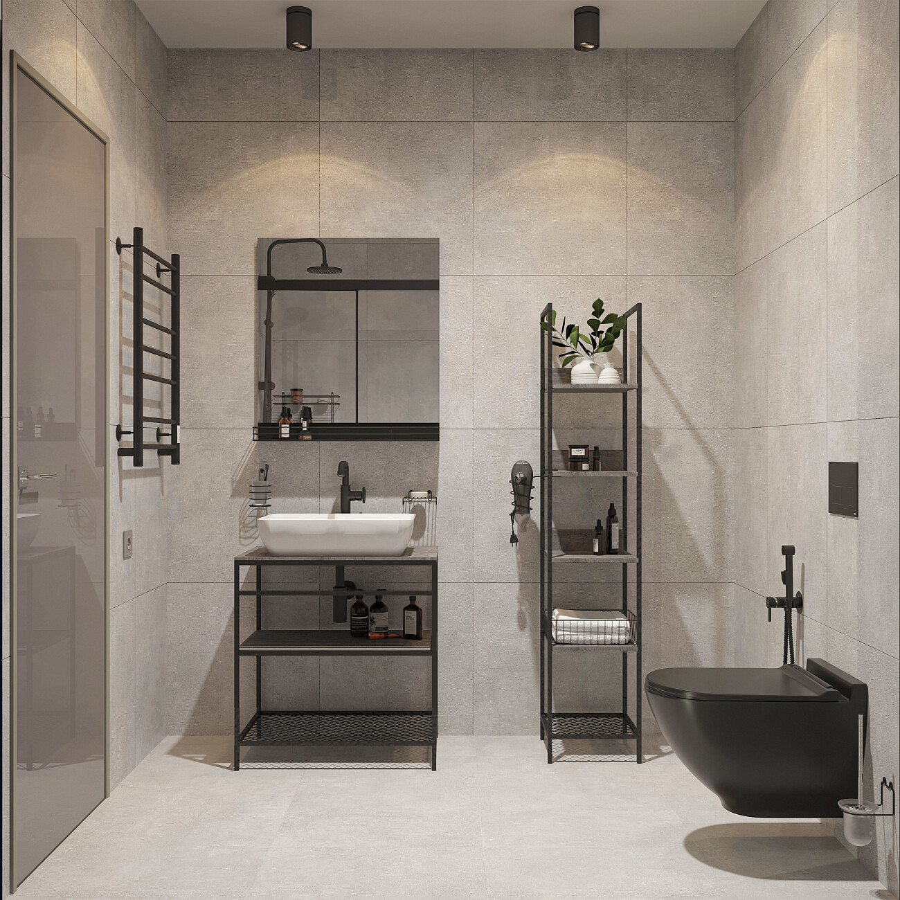 Полотенцесушитель электрический 80х50 см черный Ewrika "Сафо" АС3 - изображение 6