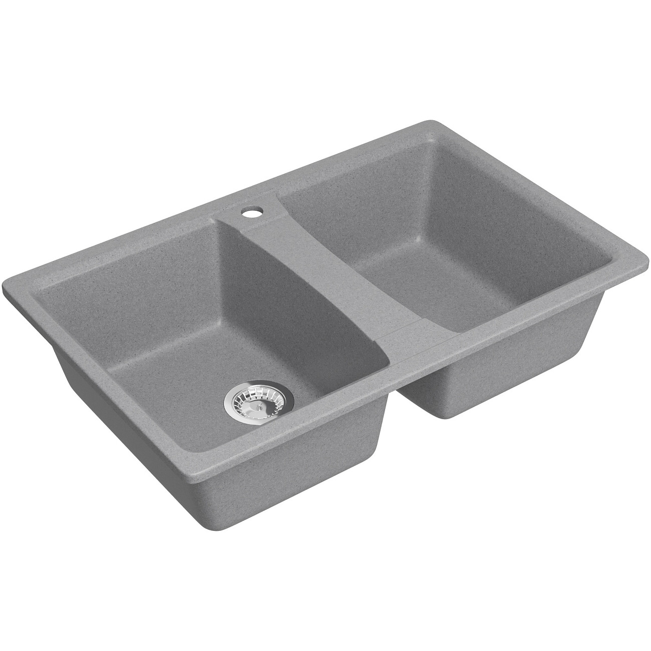 Мойка кухонная светло-серая Domaci "Болонья" М-26-006 - изображение 9