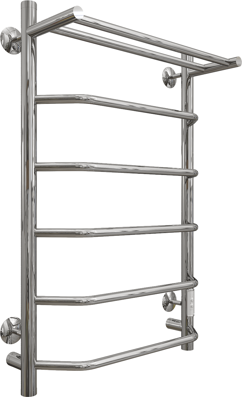 Полотенцесушитель электрический 80х50 см с полкой хром Ewrika "Сафо БРР" - изображение 6