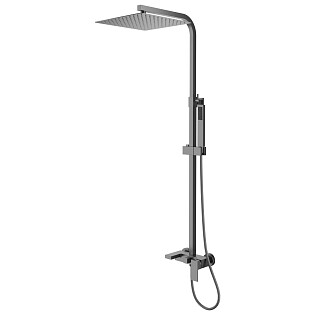 Душевой комплект со смесителем графит D&K Bayern.Liszt DA1513706A04