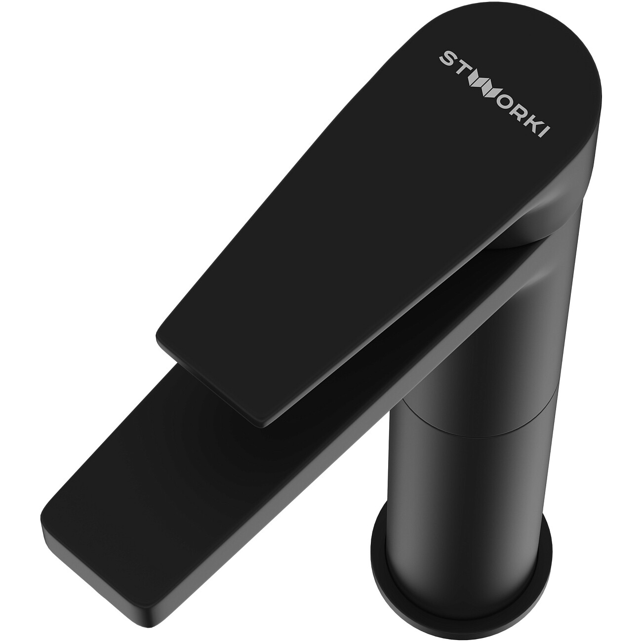 Смеситель для раковины однорычажный черный Stworki "Берген" S21020BK - изображение 10