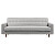 Диван Bantam Sofa большой прямой светло-серый