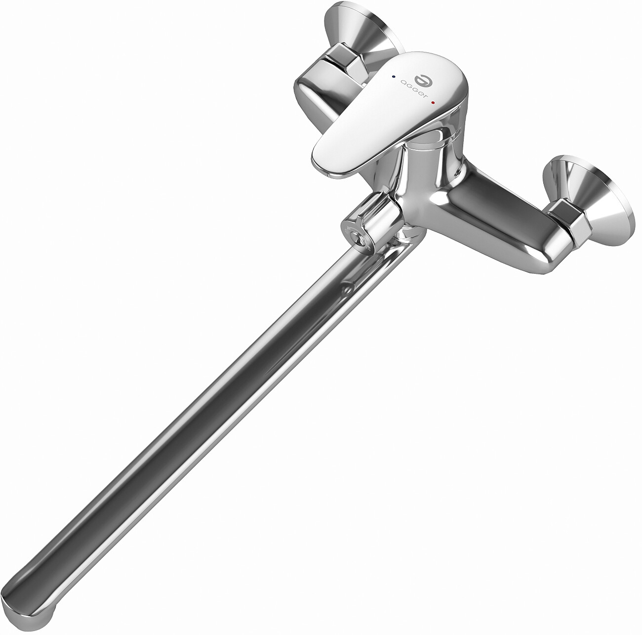 Смеситель универсальный однорычажный с душевым гарнитуром хром Diwo "Архангельск" AR-02cr - изображение 7