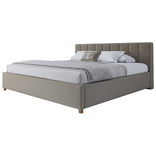 Кровать большая 200х200 Wales серая