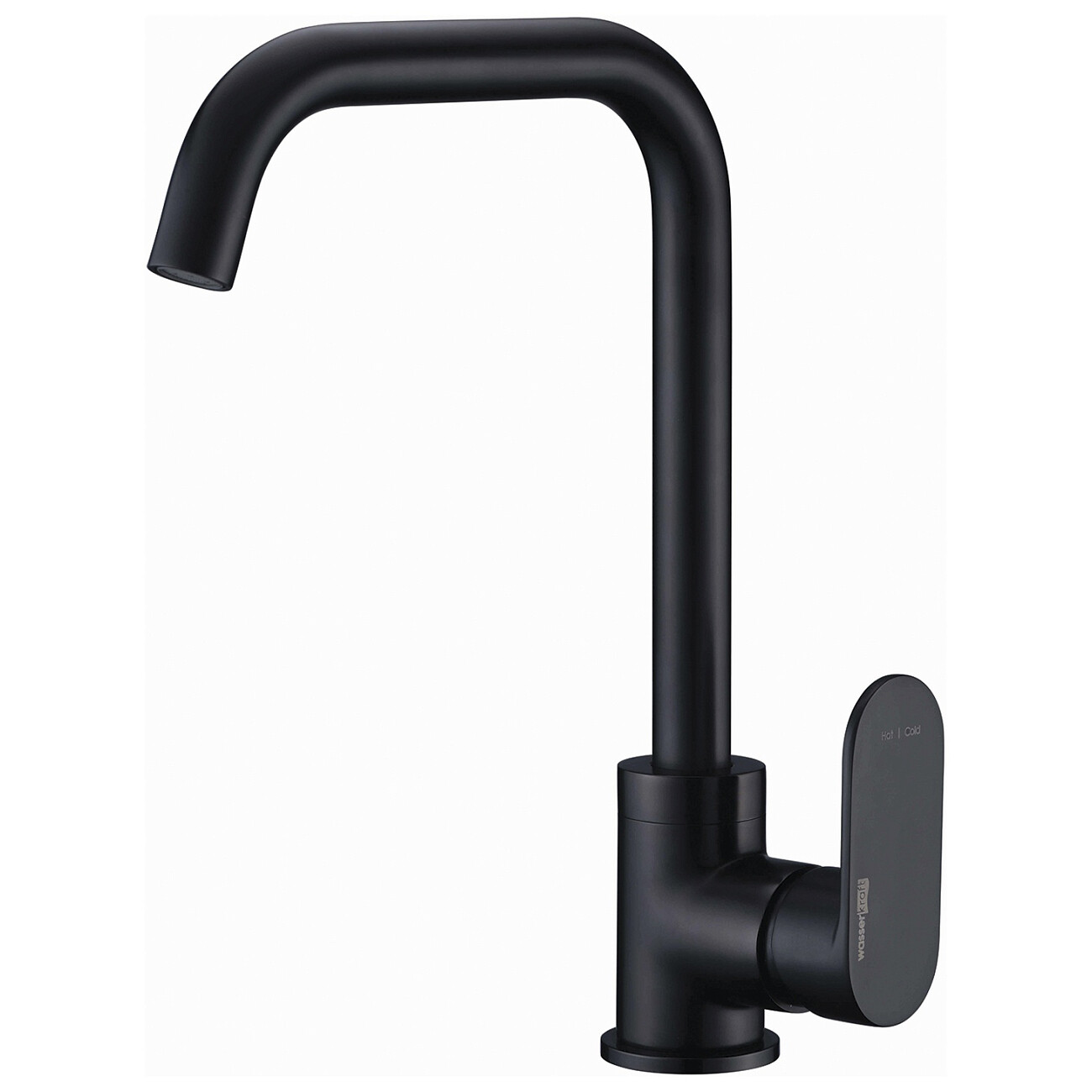 Смеситель для кухни из латуни черный Wasserkraft A7407 - изображение 3