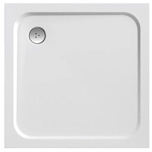 Душевой поддон из искусственного камня квадратный 90х90 см белый Ravak Perseus Pro XA047701010