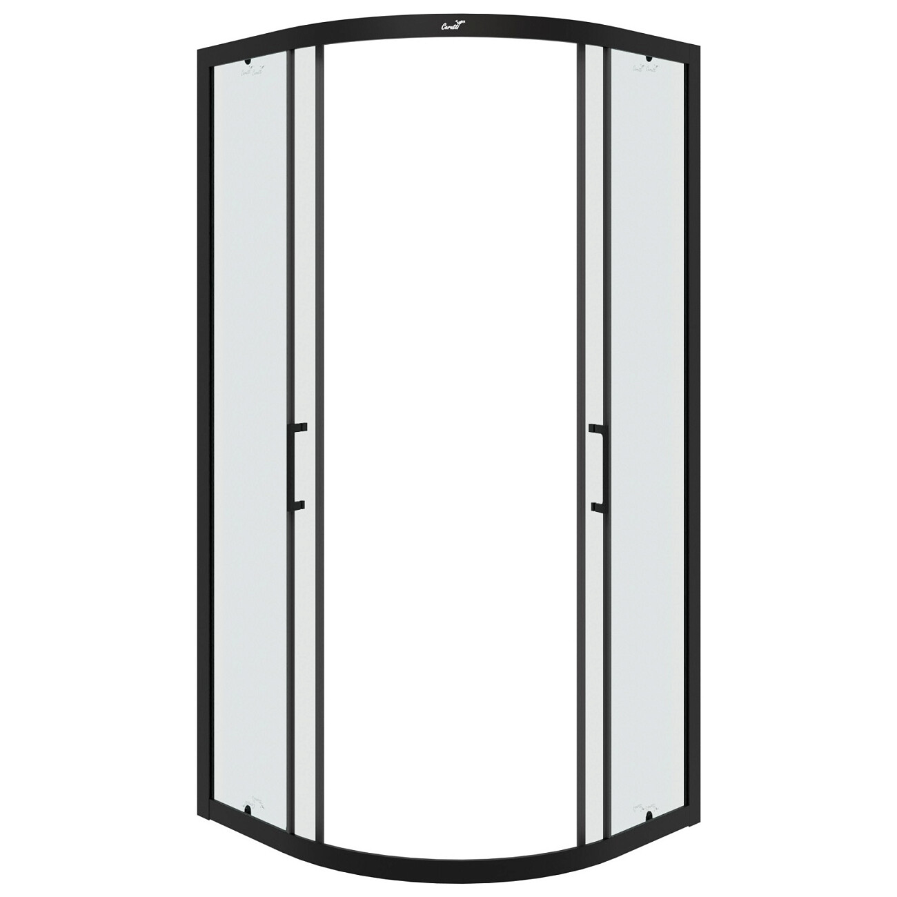 Душевой уголок четверть круга 100x100 см черный Cerutti SPA Viva 100B - изображение 4