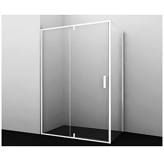 Душевой уголок прямоугольный 100х120 см белый Wasserkraft Neime 19P10