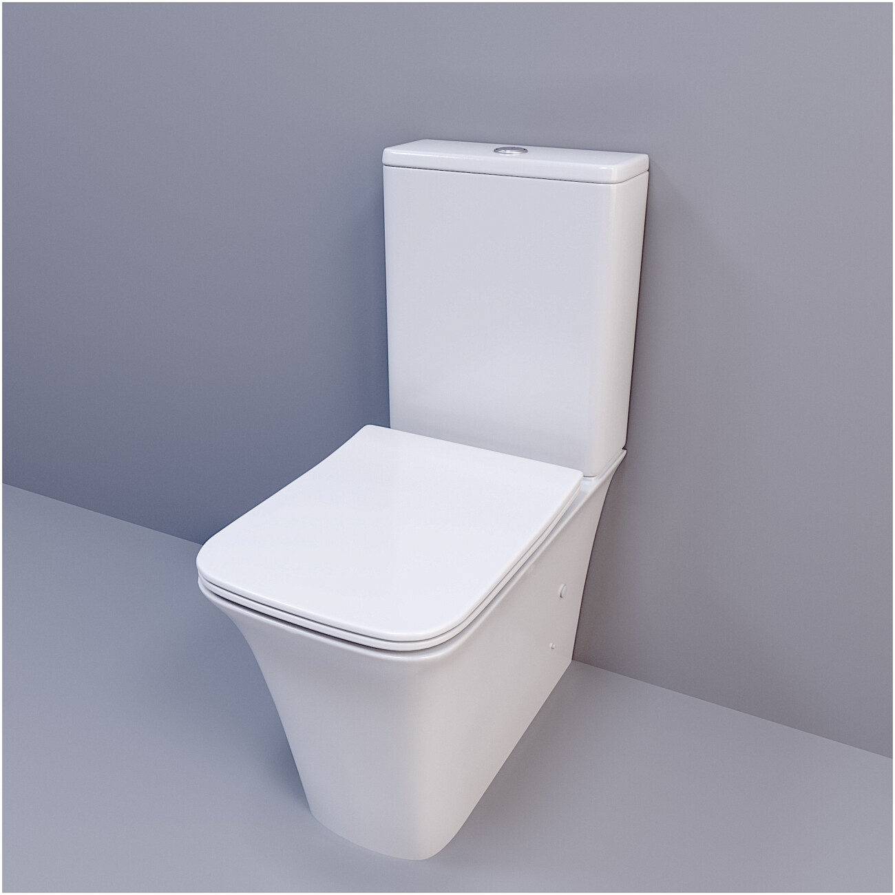 Унитаз напольный безободковый с сидениьем белый Cerutti SPA Arno CT7838 - изображение 6