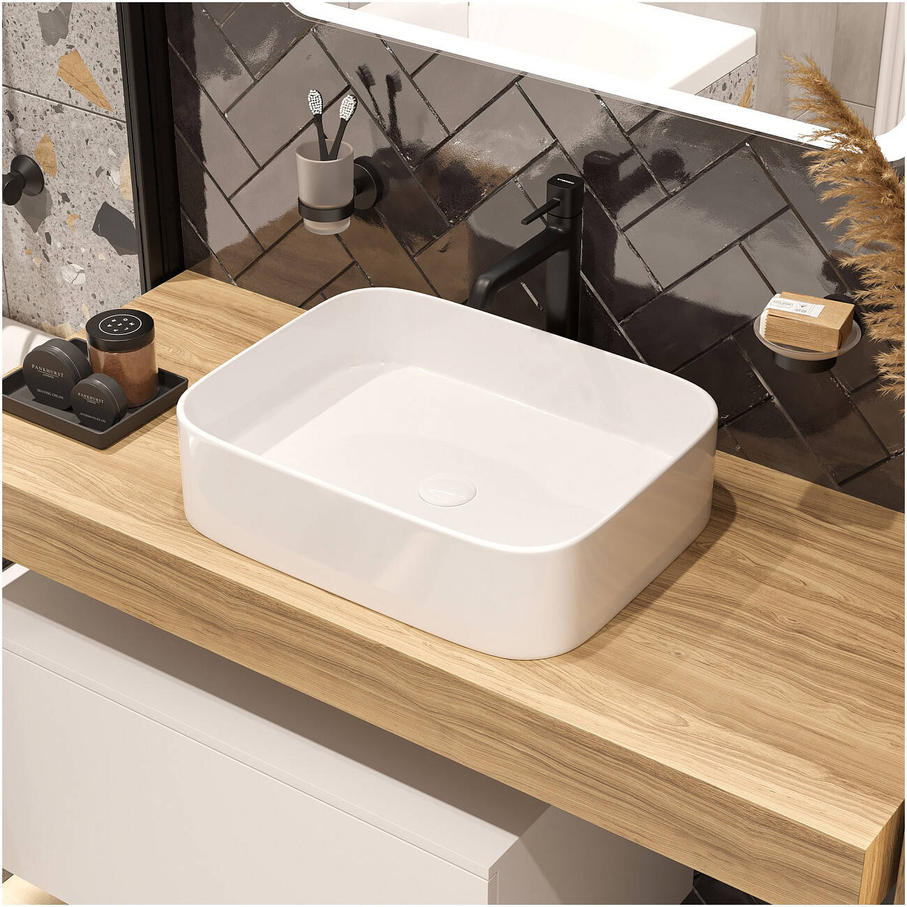 Раковина-чаша 39х50 белая Stworki "Ольборг" S20410WH - изображение 5