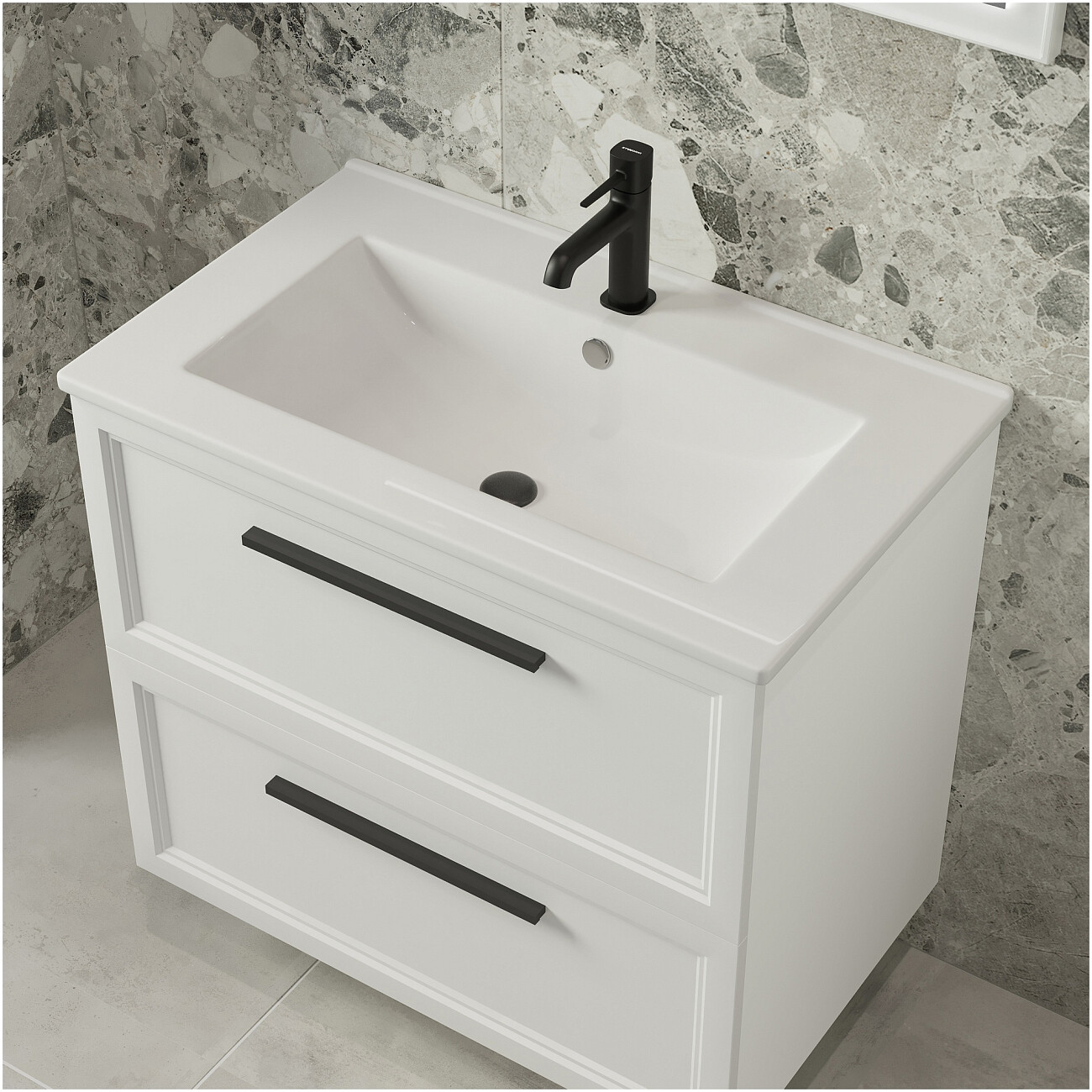 Смеситель для раковины однорычажный черный Stworki "Эстерсунд" S31010BK - изображение 7