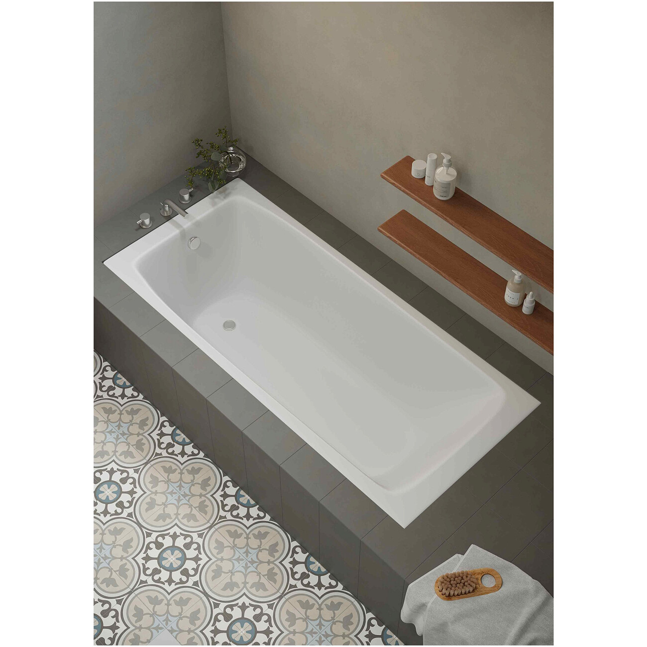 Ванна чугунная 170х75 см белая Creto Flight 27-1175 - изображение 6