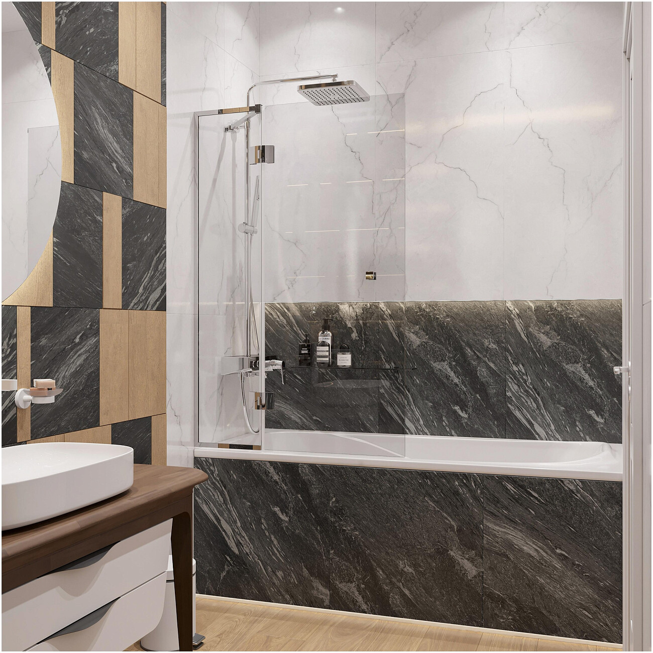 Ванна из искусственного камня прямоугольная с ножками 170x75 см белая Stworki "Вестфолл" - изображение 4