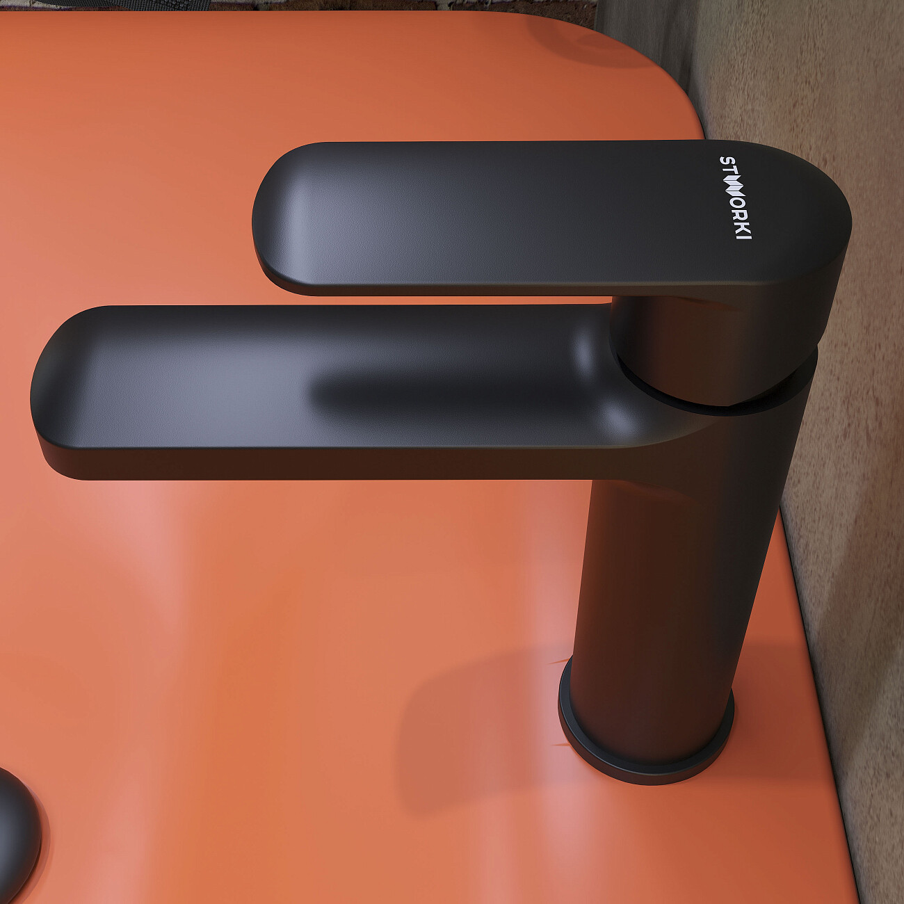 Смеситель для раковины однорычажный черный Stworki "Хадстен" S17010BK - изображение 6