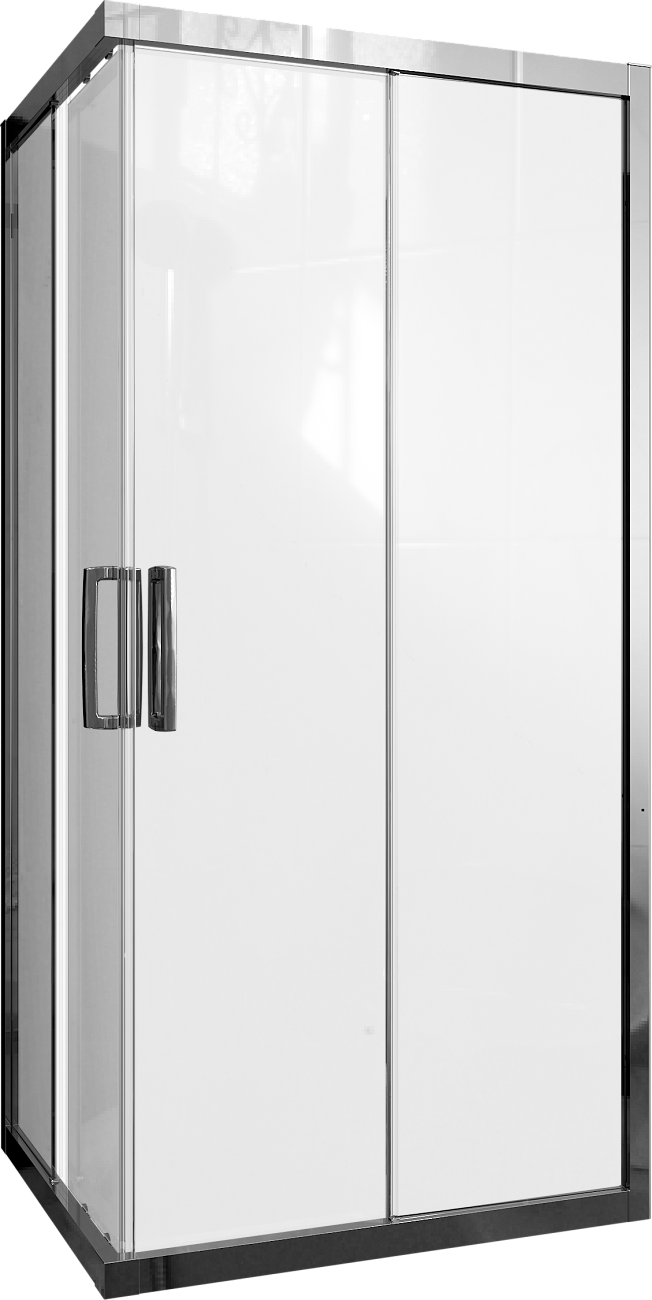 Душевой уголок 90х80 см хром глянец, прозрачное стекло Stworki "Карлстад" - изображение 5