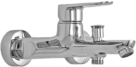 Смеситель для ванны с душем настенный с аэратором хром Stworki &quot;Нордборг&quot; ND-03cr