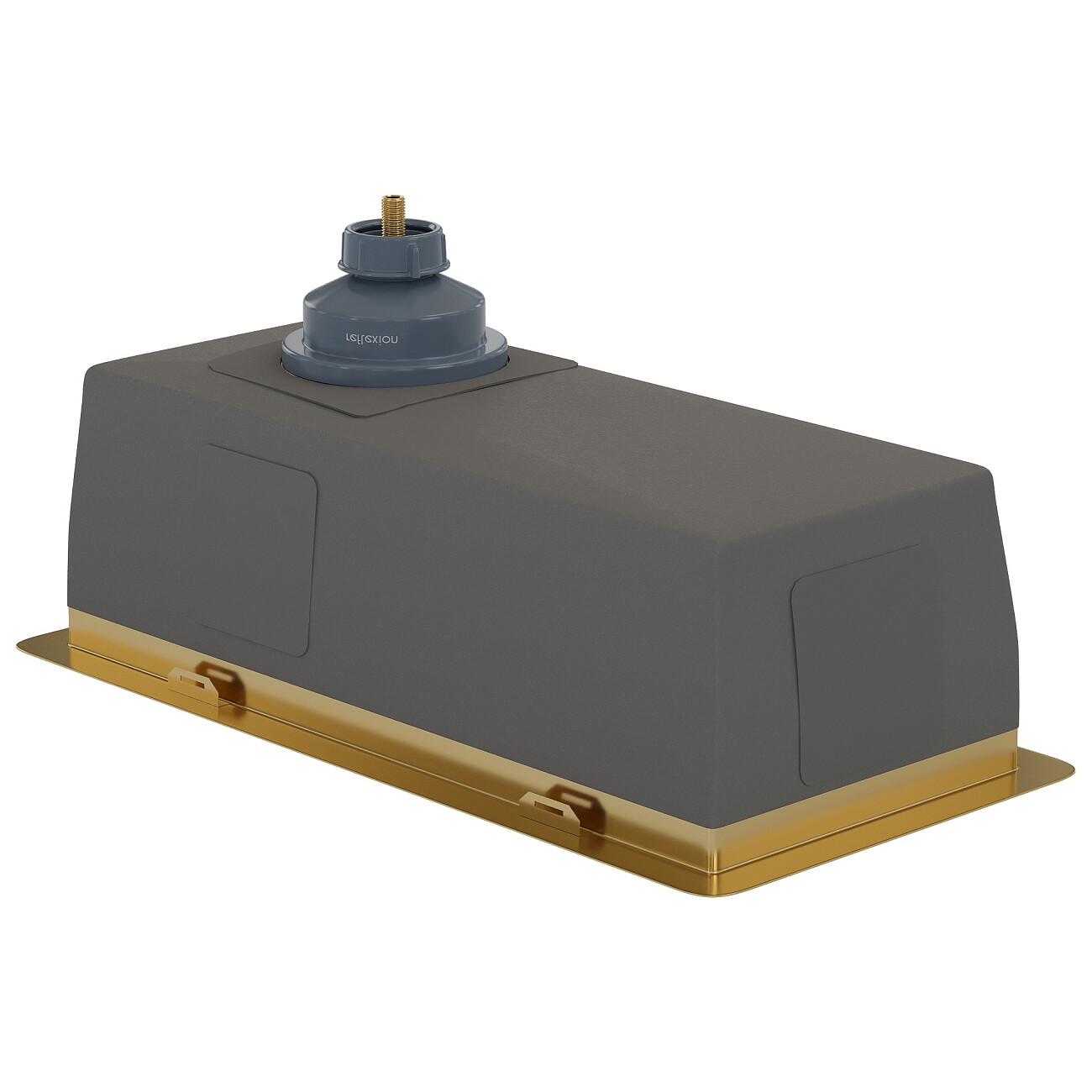 Дополнительная чаша для мойки из нержавеющей стали 44х22 см золото Reflexion Como RX2022GD - изображение 5