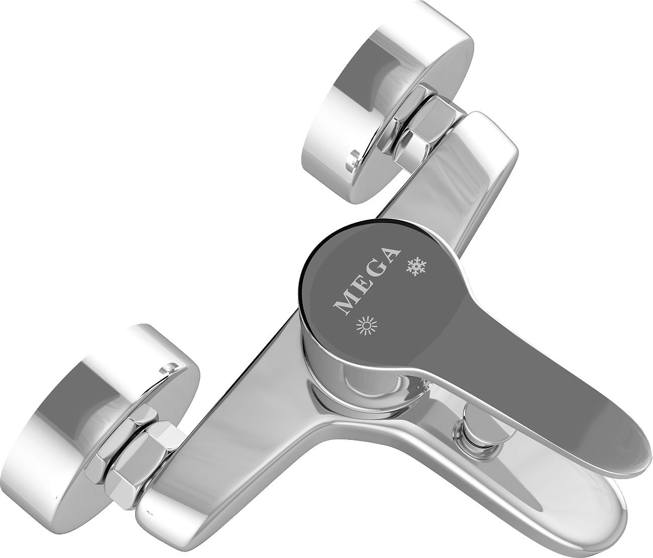 Смеситель для ванны с душем хром Mega Delta MG-SRN100 - изображение 9