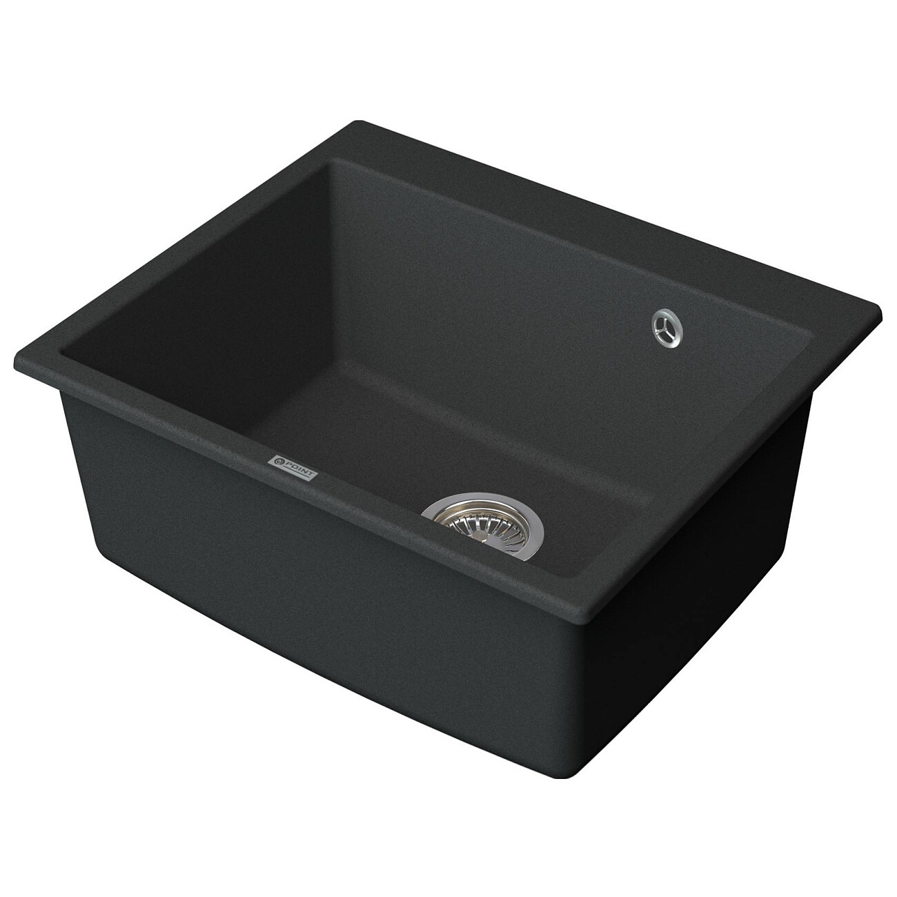 Мойка кухонная кварцевая графит Point "Бинга 60" PN3003GR - изображение 3