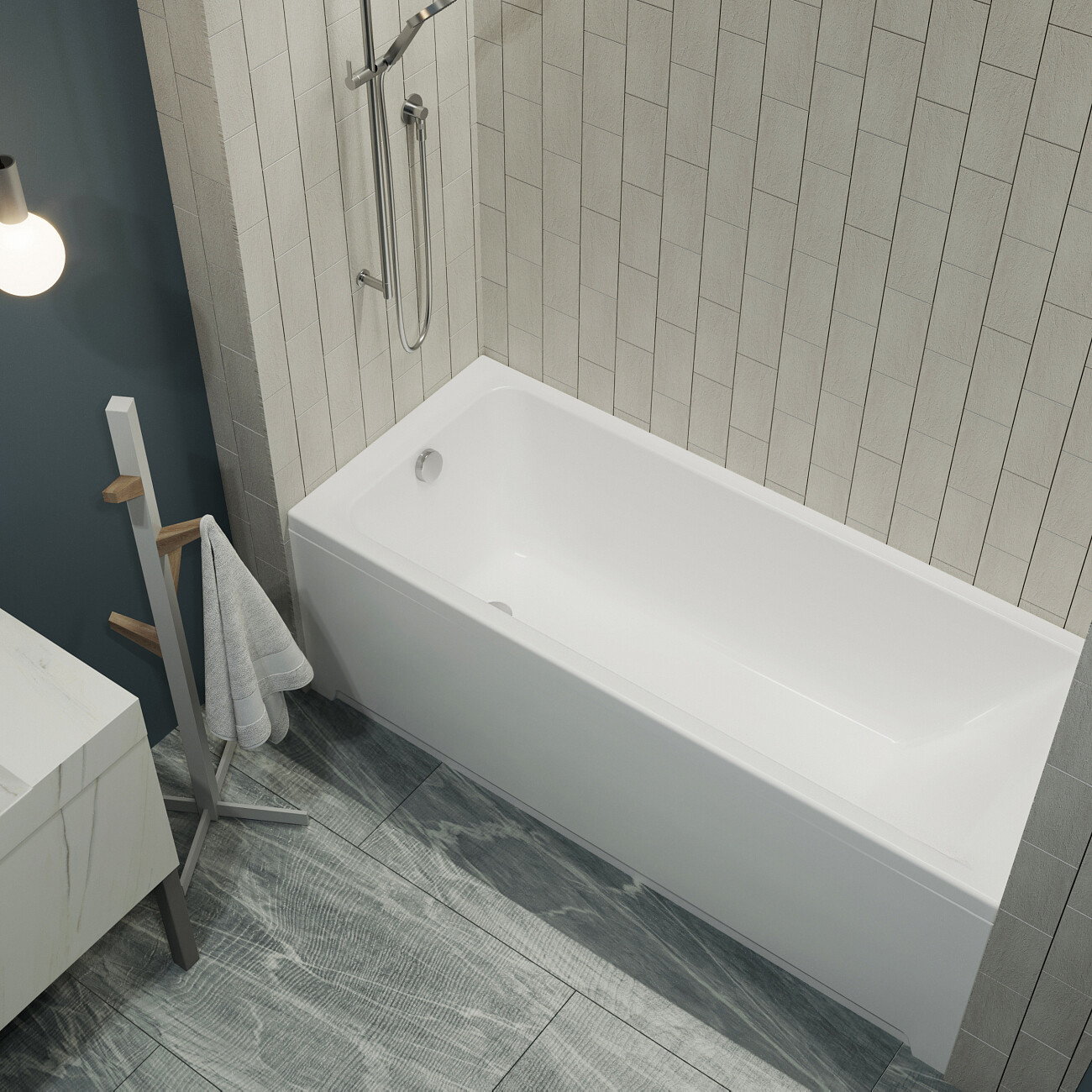 Ванна акриловая 70х150 см белая Diwo "Переславль" 
Щ0000046596 - изображение 4