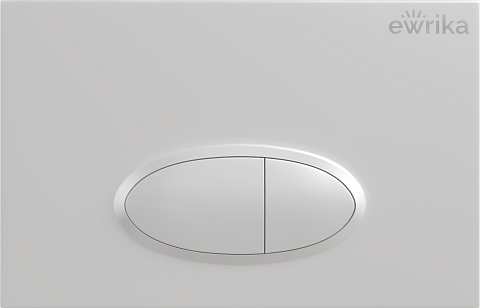 Кнопка смыва белая глянцевая Ewrika 0052