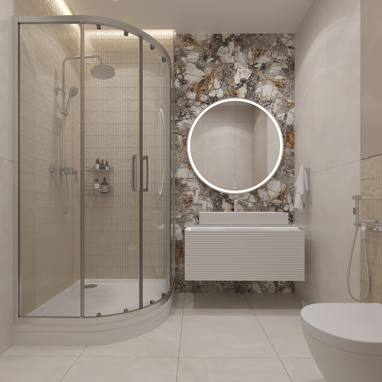 Поддон для душа акриловый с сифоном и экраном 100x100 см белый Stworki "Хельсинки" XEП0068, XEЭ0068 - изображение 5