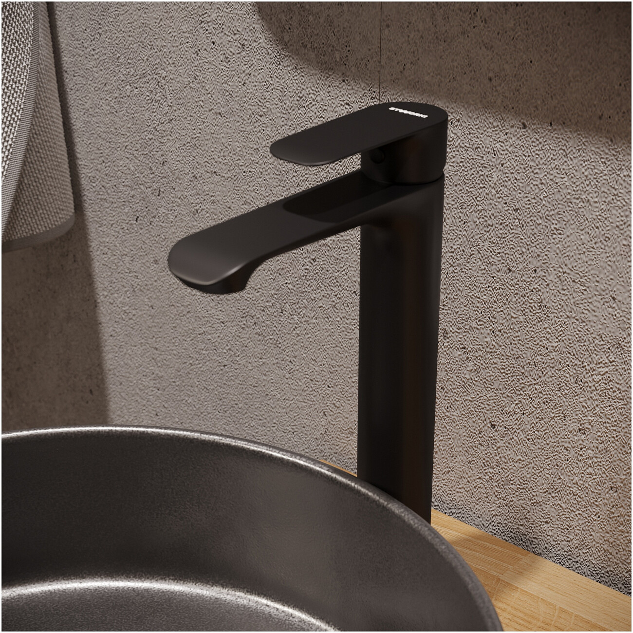 Смеситель для раковины однорычажный черный Stworki "Копенгаген" S42020BK - изображение 5