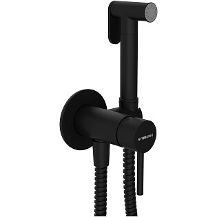 Гигиенический душ со смесителем матовый черный Stworki &quot;Эстерсунд&quot; S31150BK
