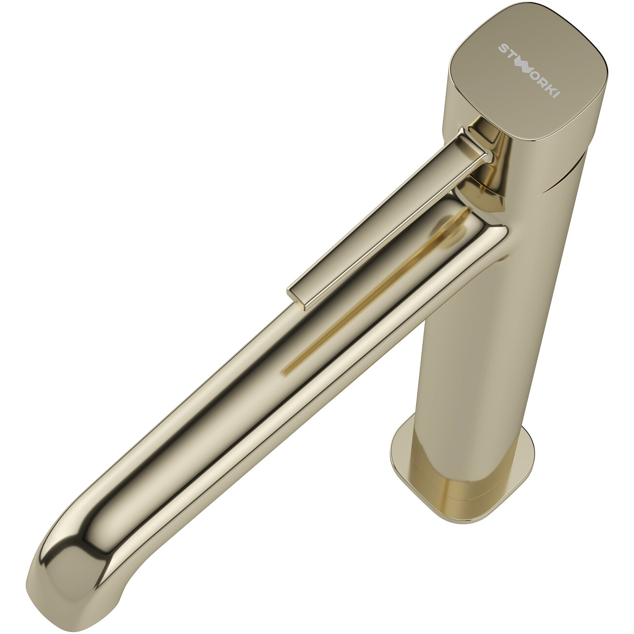 Смеситель для раковины однорычажный золотой Stworki "Эстерсунд" S31020GG - изображение 10