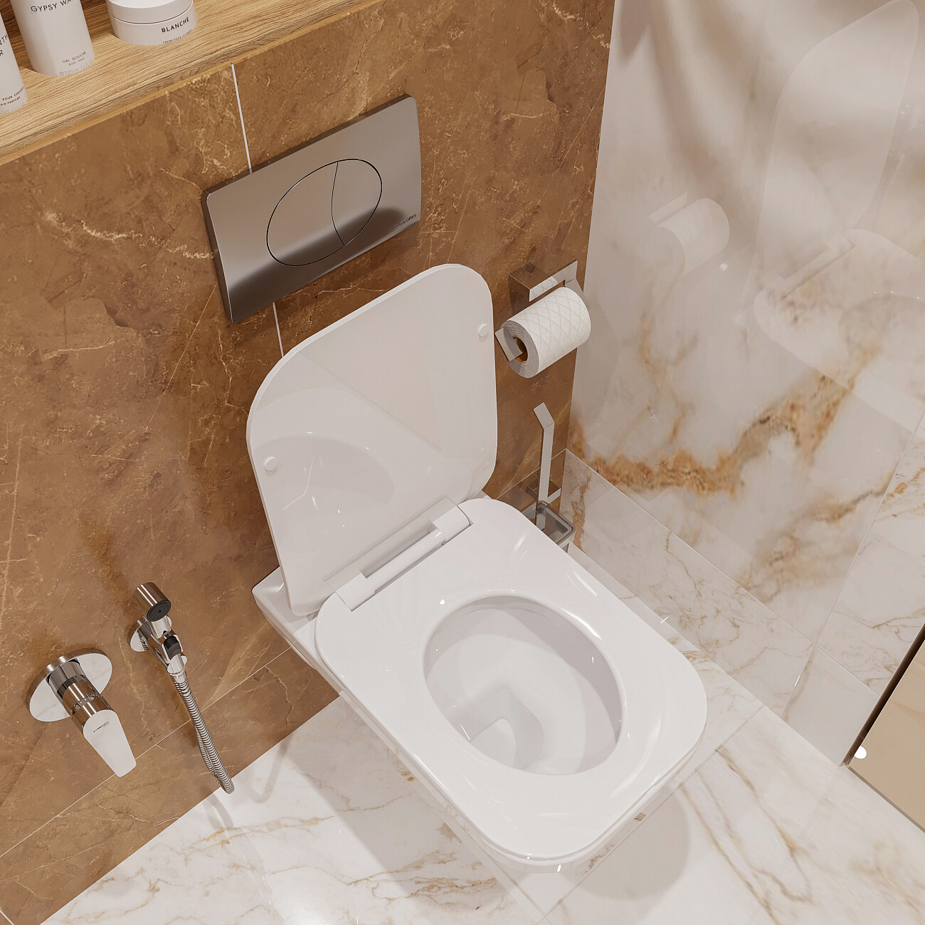 Унитаз подвесной с сиденьем микролифт белый Stworki "Дублин" SETK3504-0605-001-1-6000 - изображение 6