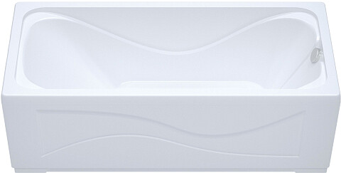 Акриловая ванна с каркасом 165x70 см белая Diwo &quot;Самара&quot; Щ0000046594, Щ0000048581