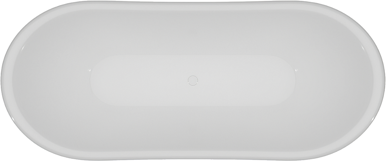 Ванна акриловая овальная на ножках 75х180 см белая, золото Artemis Cloe 1.05.407.010.01.3.28 - изображение 6