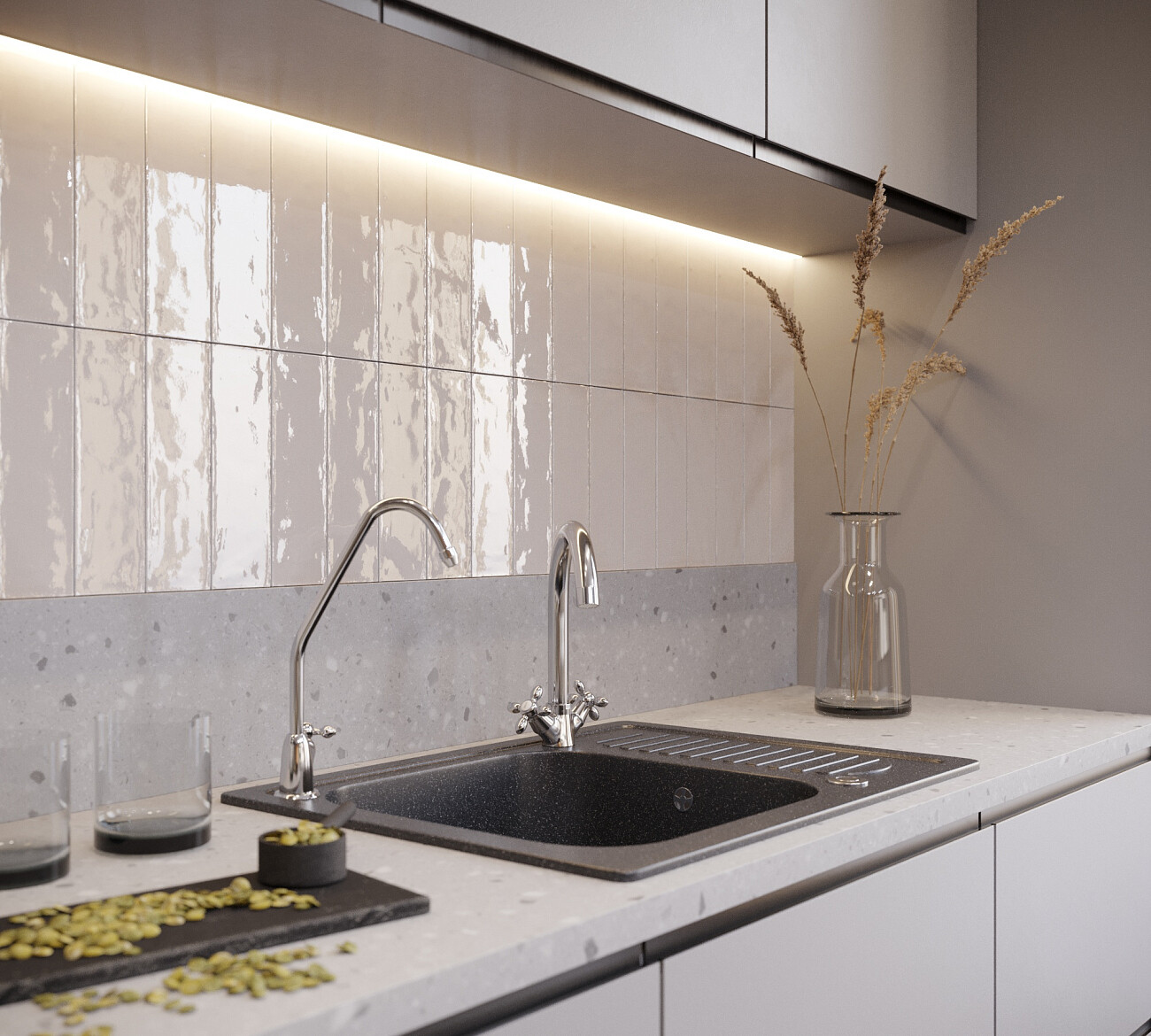 Мойка кухонная черная Domaci "Бьелла" DMC-13-308 - изображение 5