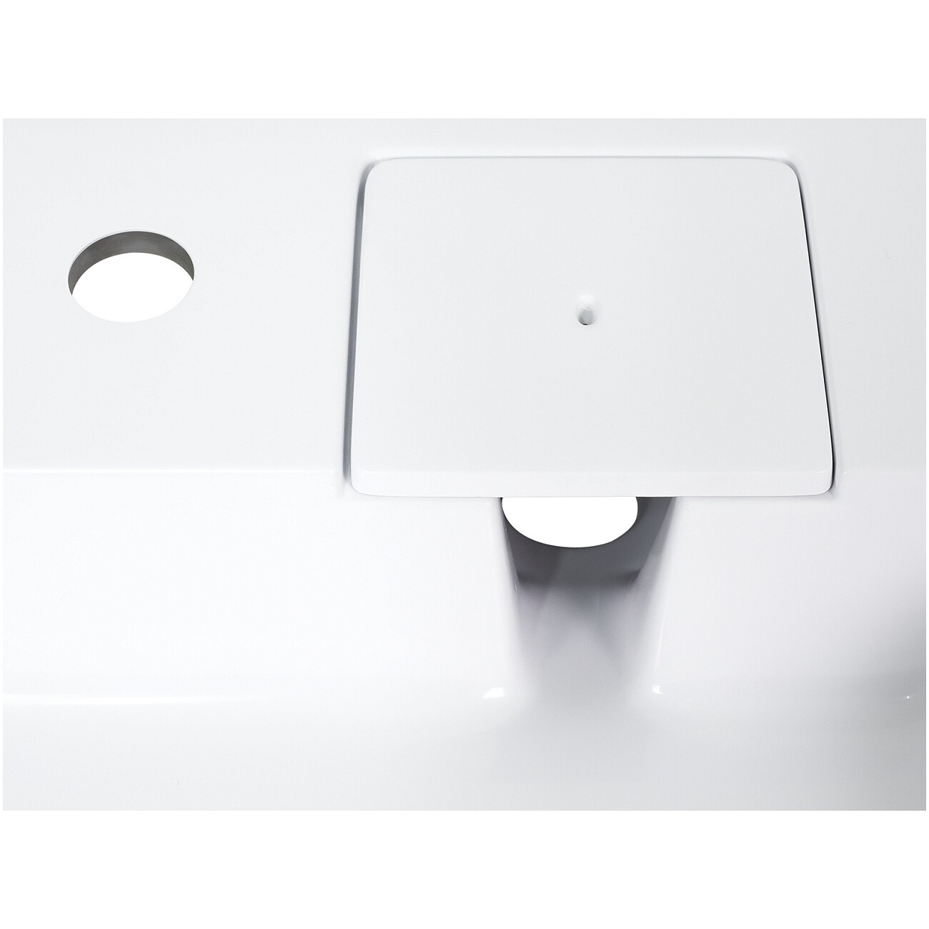 Раковина на стиральную машину из литьевого мрамора 50х61 см белая Marko "Стандарт" 5227500 - изображение 2