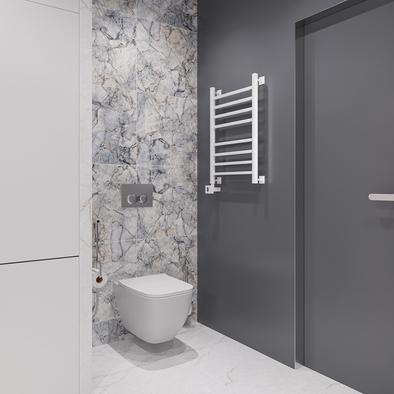 Полотенцесушитель электрический 80х50 см белый Ewrika "Деметра" LP L 4656759179786 - изображение 4