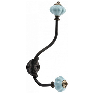 Настенный декоративный крючок Knobs Голубой