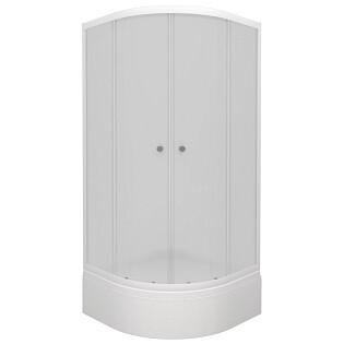 Душевой уголок четверть круга 90х90 см белый Triton &quot;Вельвет А&quot; Щ0000063057