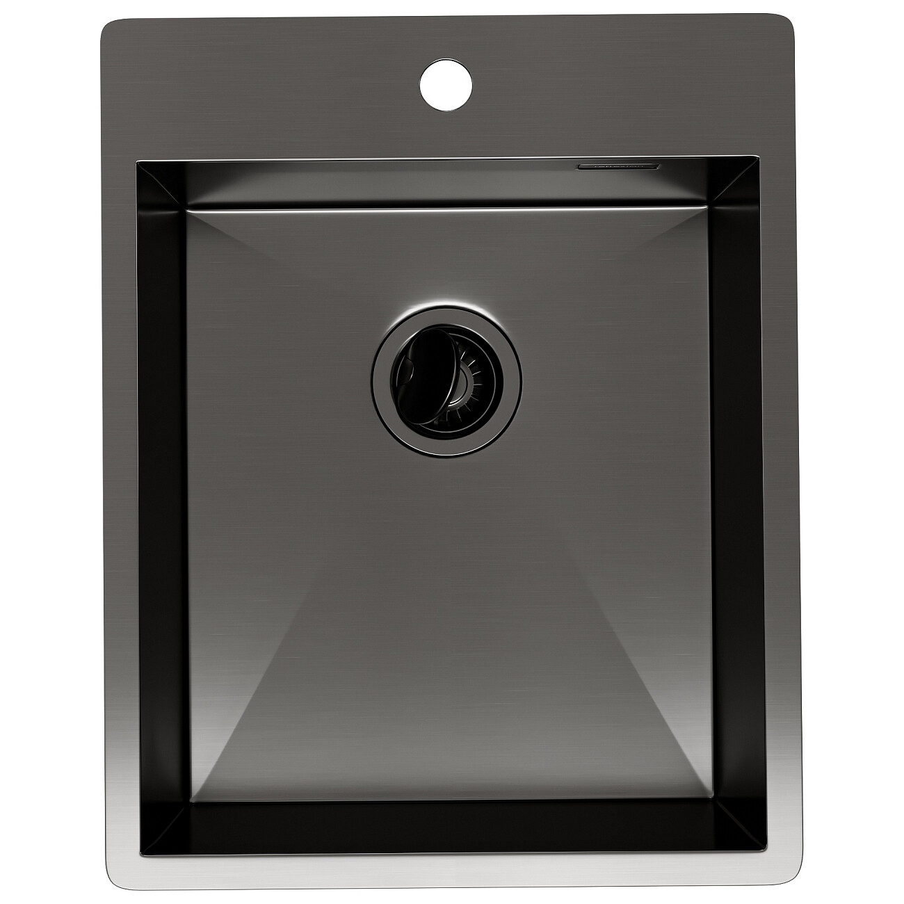 Кухонная мойка из нержавеющей стали 50х40 см оружейная сталь Reflexion Iseo RX2240BL - изображение 2
