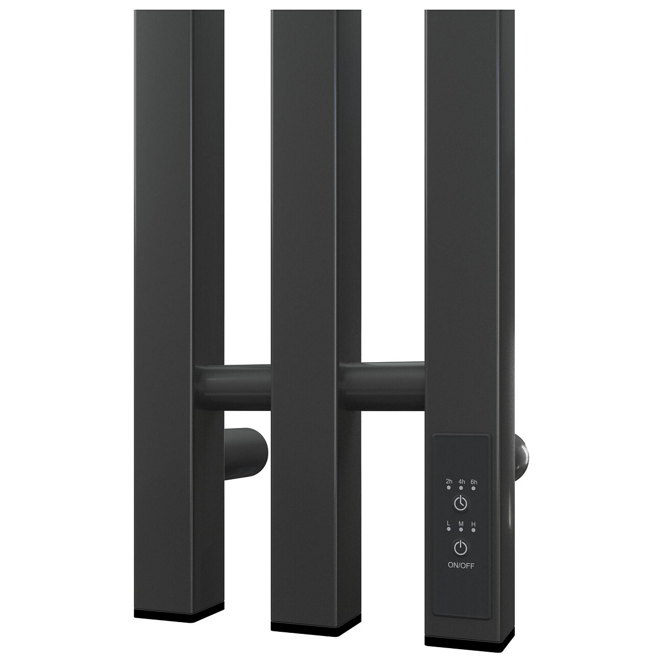 Полотенцесушитель электрический 120х12 см графит Point "Гермес П3" PN13822GB - изображение 4