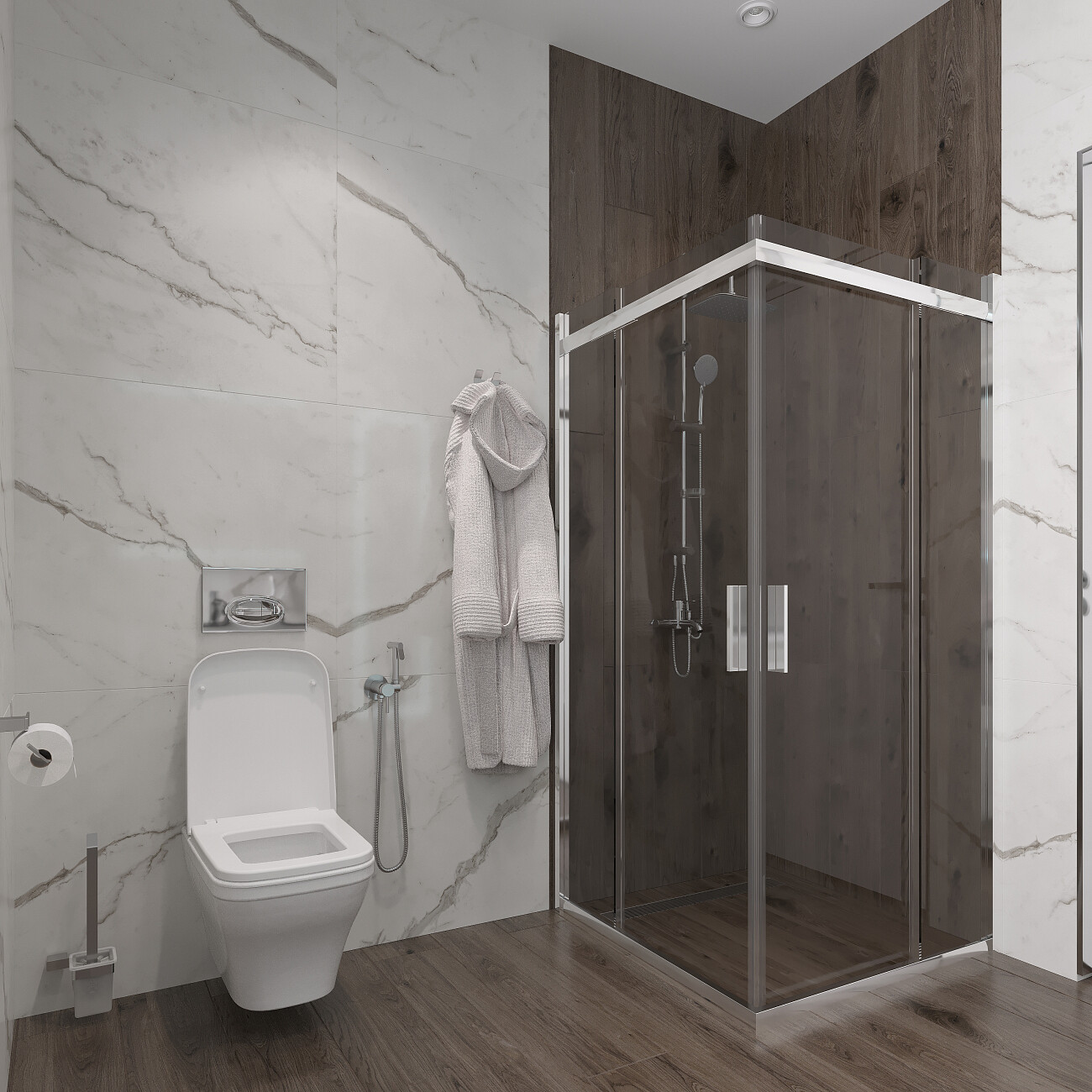 Душевой уголок прямоугольный 80х100 см хром Artemis Agave Slim 230 6.915.101.0230.100.10.88 - изображение 2