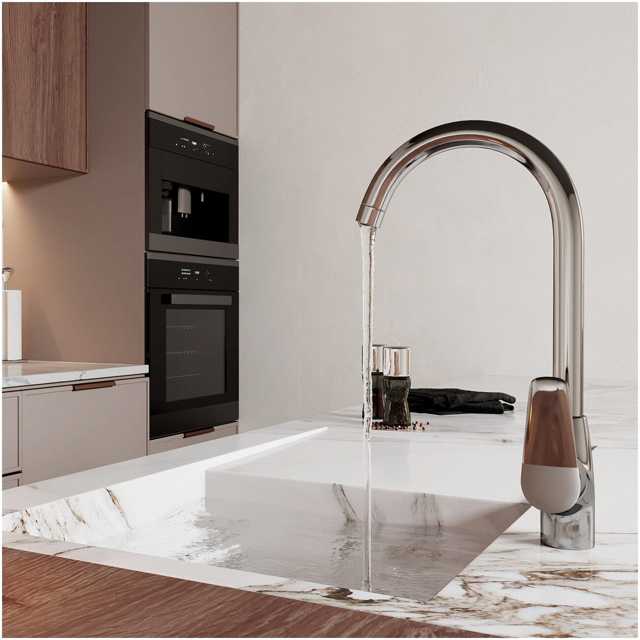 Смеситель для кухни из латуни хром Wasserkraft 5607 - изображение 2