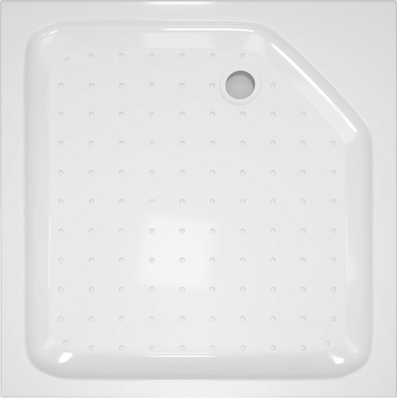 Поддон для душа акриловый квадратный с экраном 100х100 см белый Diwo K 17-100 Щ0000055617 - изображение 8