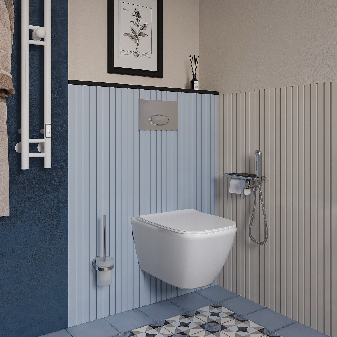 Унитаз подвесной безободковый с сиденьем микролифт белый Stworki "Карлстад" 5610 - изображение 8